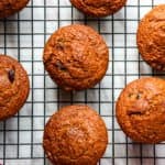 Muffins on a rack